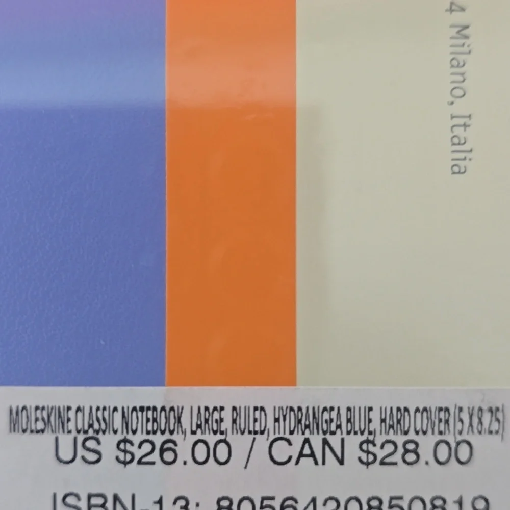 ♥️BUY 5 GET 3 FREE  Moleskine Classic Notebook, Large, Ruled, Hydrangea Blue